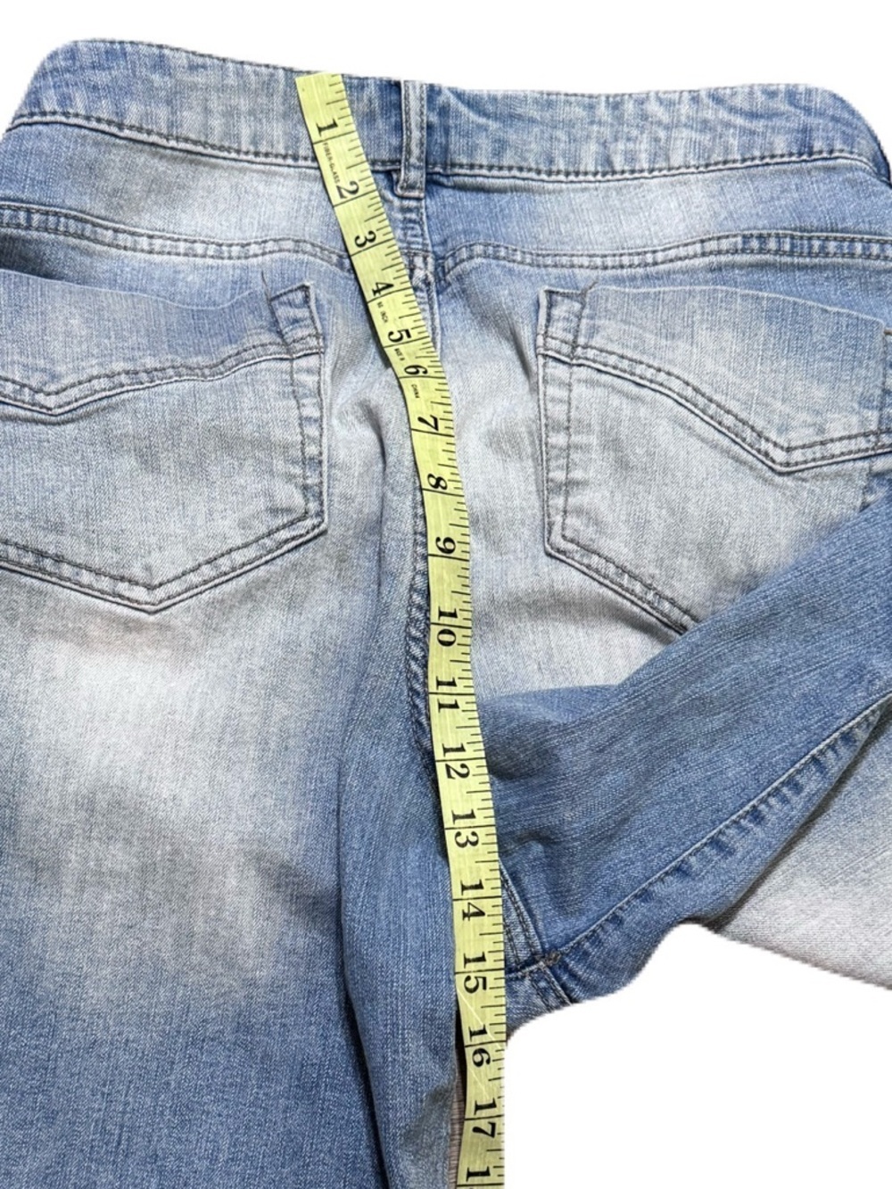 Route 66 Classic Fit Light Wash Denim Blue Jean Shorts Cotton Polyester Women 14 - Picture 14 of 17
